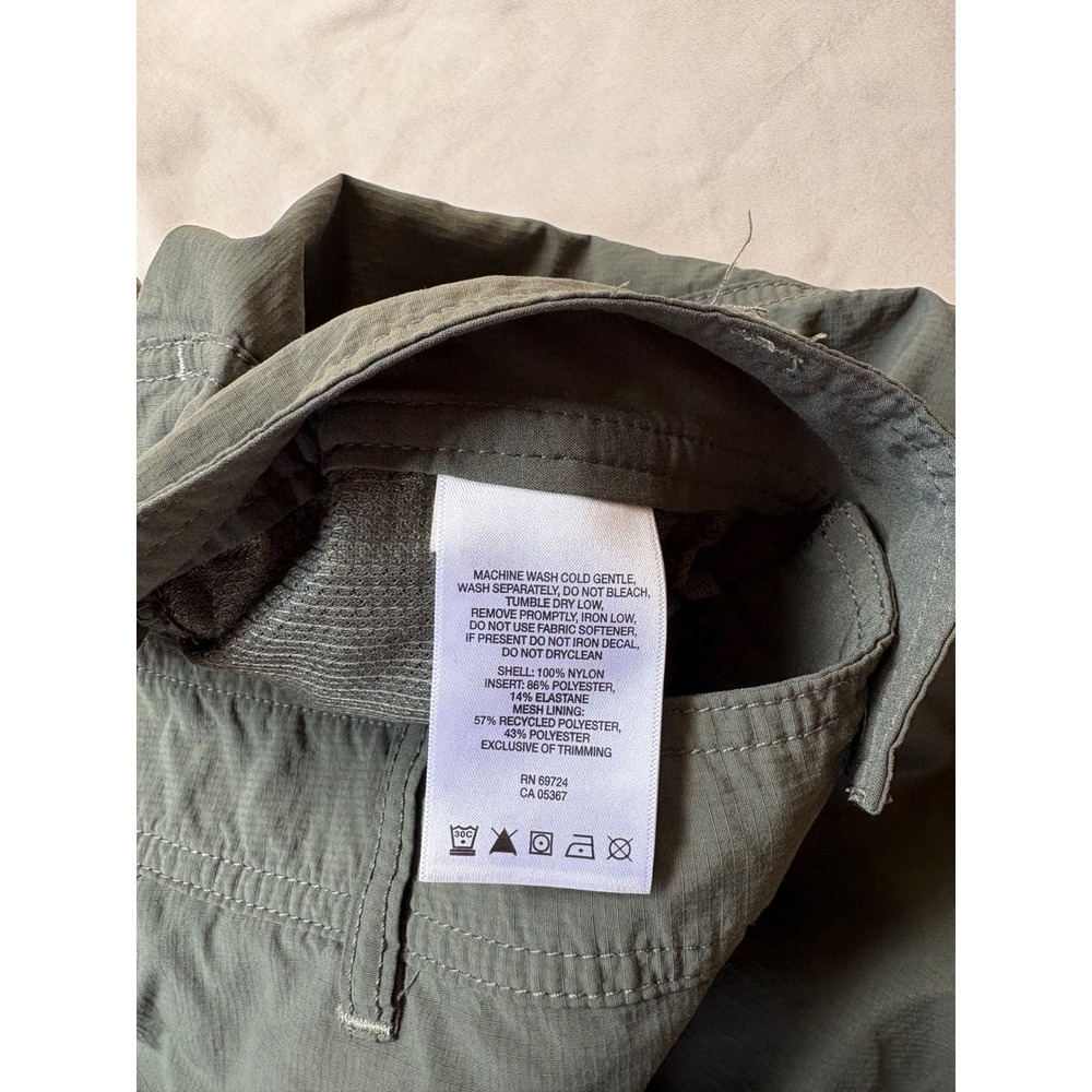 Columbia Omni-Shade Hiking Cargo Pants Womens 10 Regular Green Nylon Outdoor - Picture 3 of 6